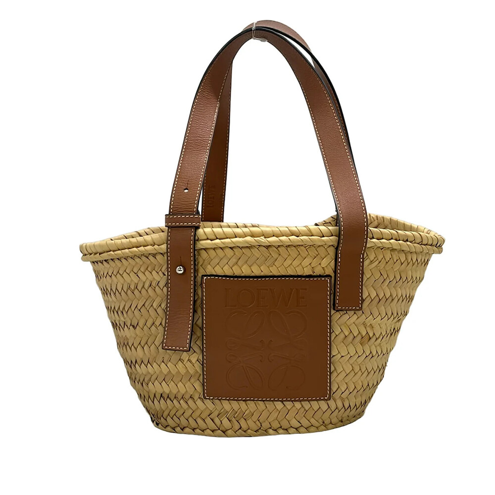 Loewe Basket Bag Small Beige Dark Brown #365470L68B